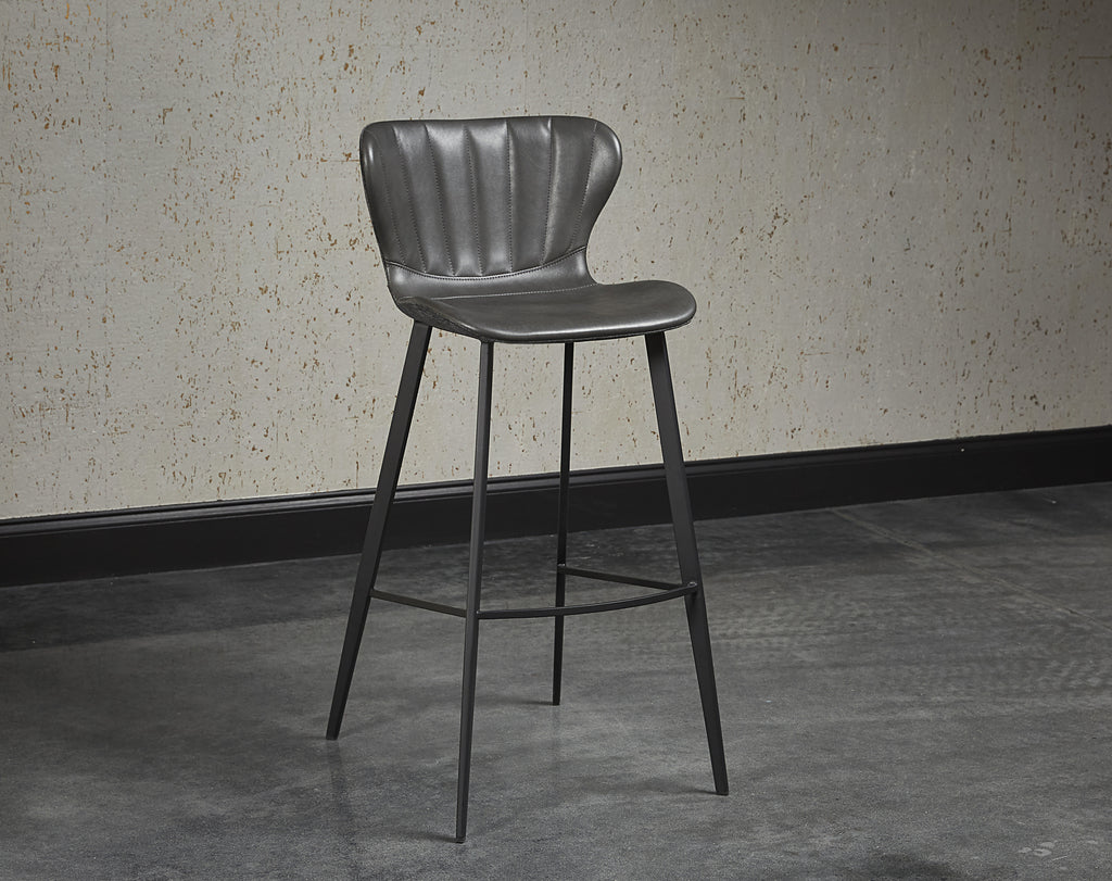 Arabella Barstool - Bravo Portabella / Polo Club Kohl Grey | Sunpan Furniture - 104491