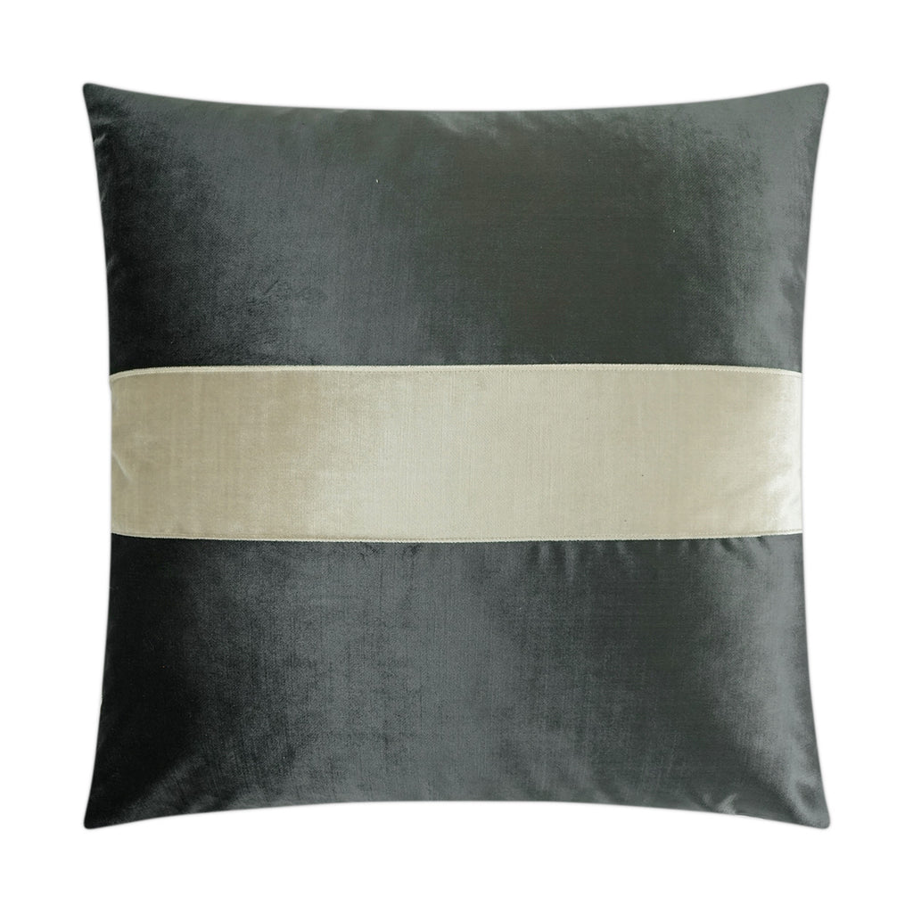 Iridescence Band Decorative Throw Pillow - Graphite | DV Kap