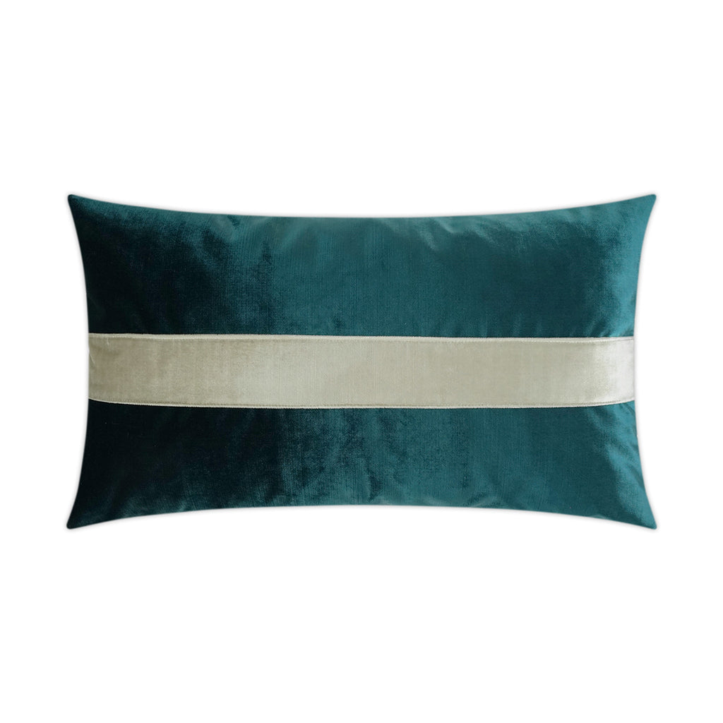 Iridescence Band Lumbar Decorative Throw Pillow - Peacock | DV Kap