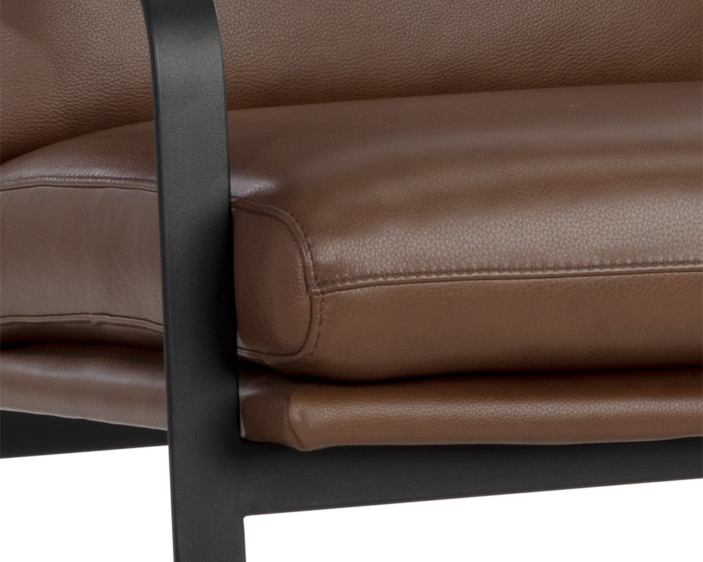 Sterling Lounge Chair - Missouri Mahogany Leather | Sunpan Furniture - 107698