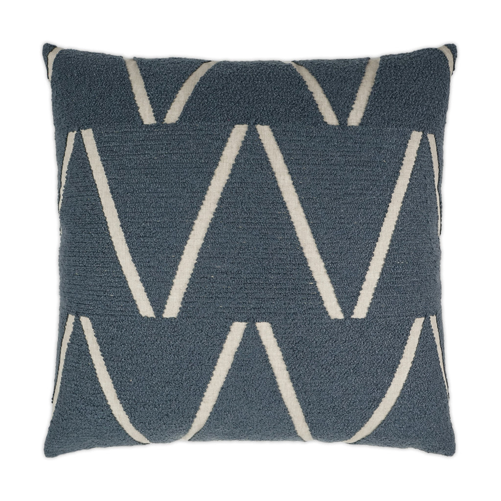 Edge Of Glory Decorative Throw Pillow - Blue | DV Kap