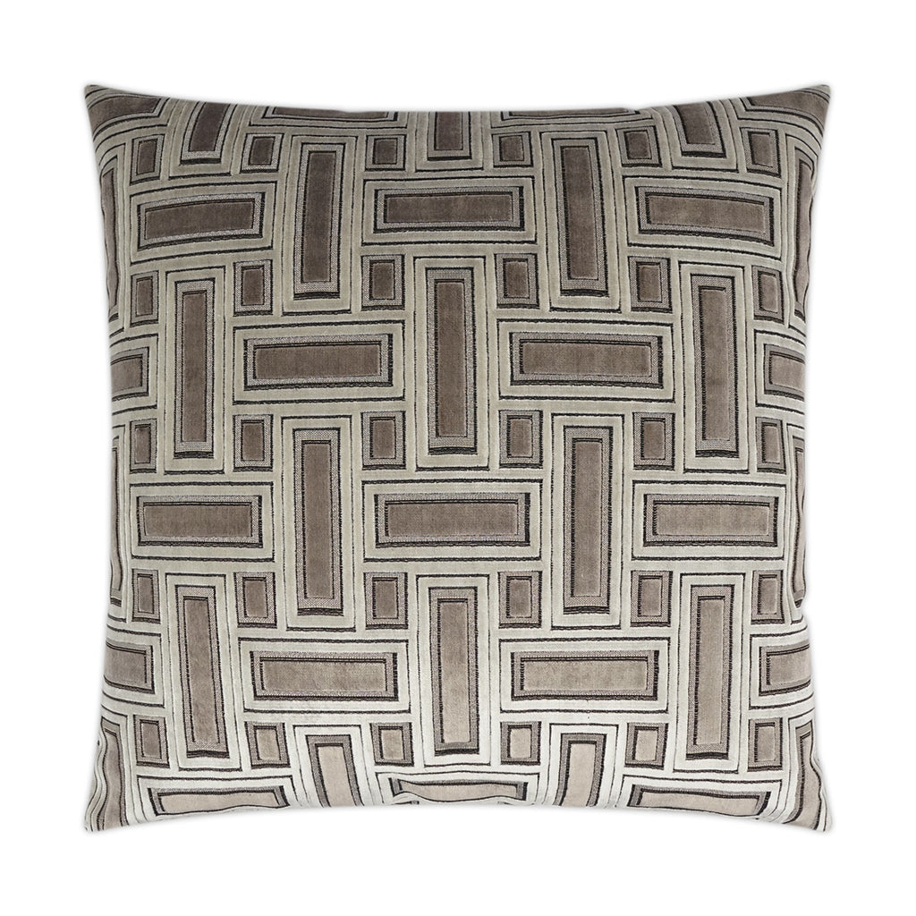 Brix Decorative Throw Pillow - Truffle | DV Kap