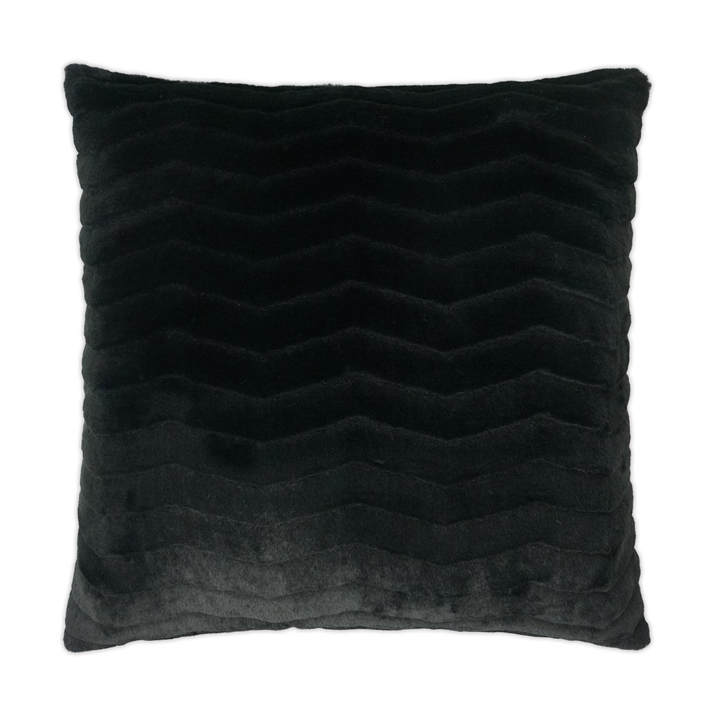 Lush Chevron Decorative Throw Pillow - Black | DV Kap