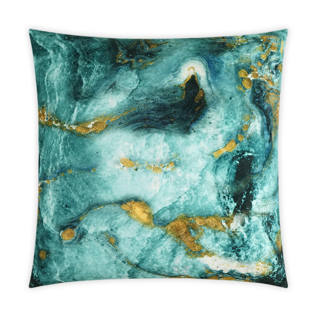 Massa Decorative Throw Pillow - Turquoise | DV Kap