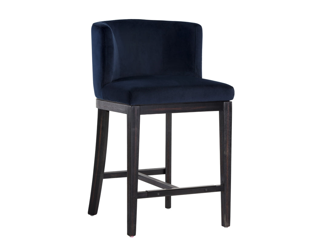 Hayden Counter Stool - Metropolis Blue | Sunpan Furniture - 105486