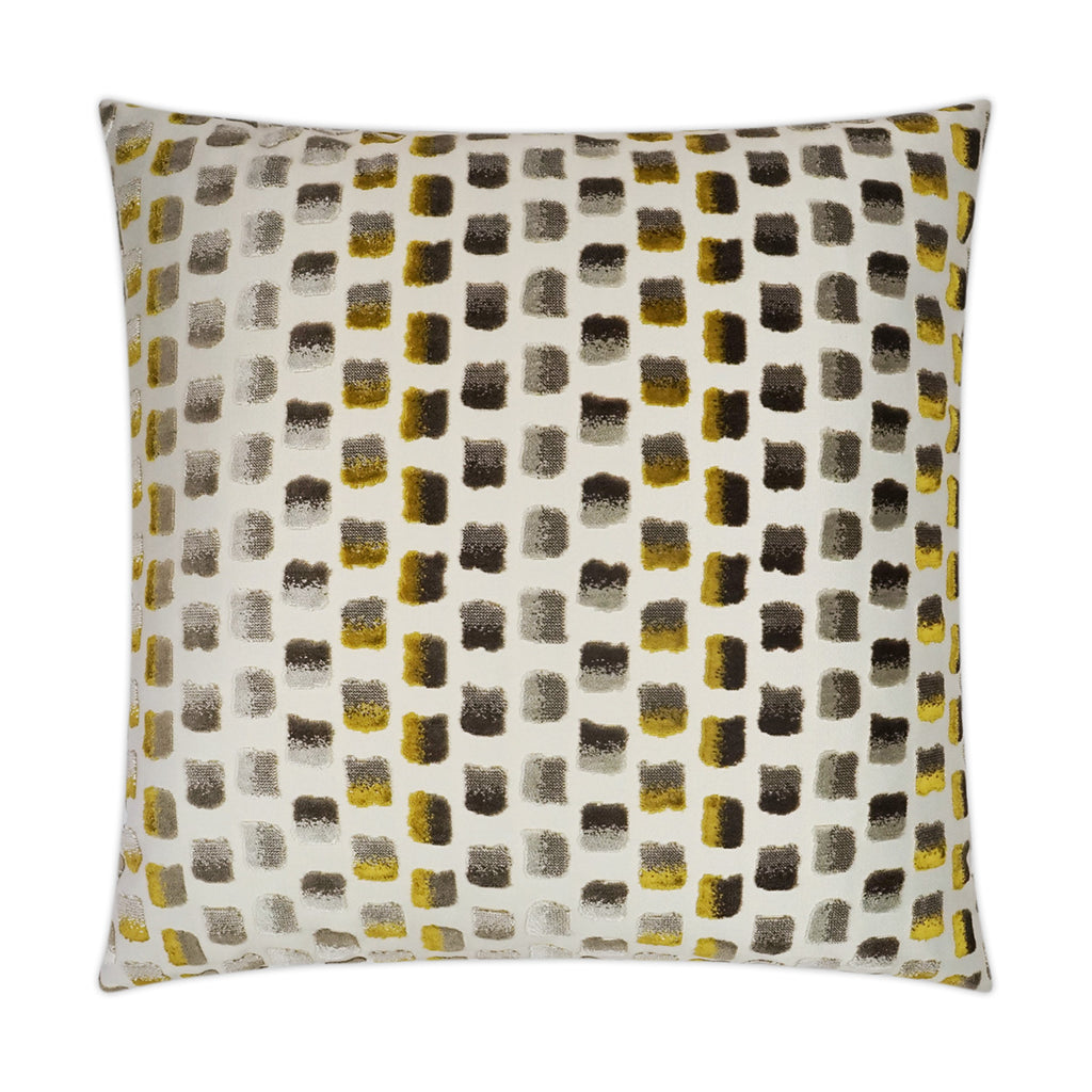 Impasto Decorative Throw Pillow - Mustard | DV Kap