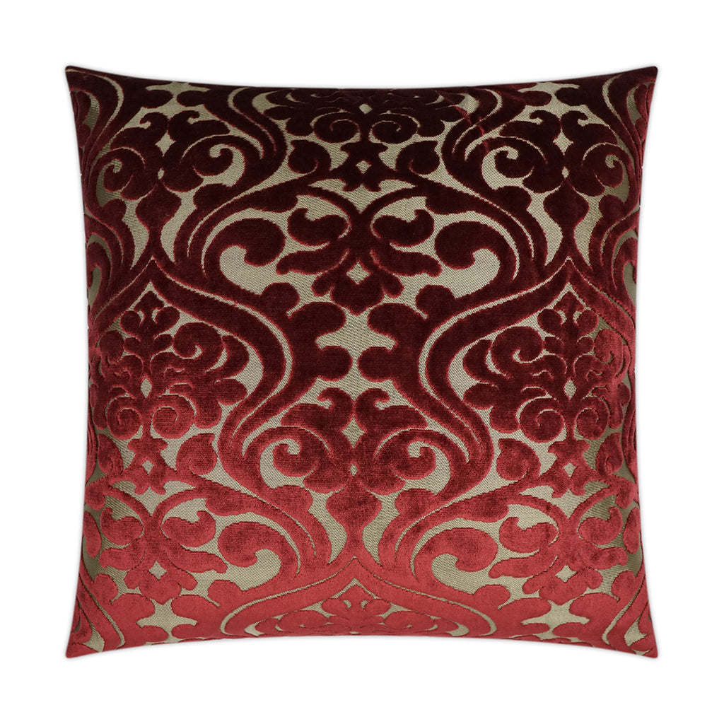 Damascus Decorative Throw Pillow - Wine | DV Kap