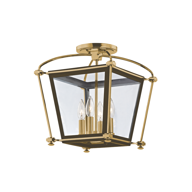 Hollis Semi Flush | Hudson Valley Lighting - 3610-AGB