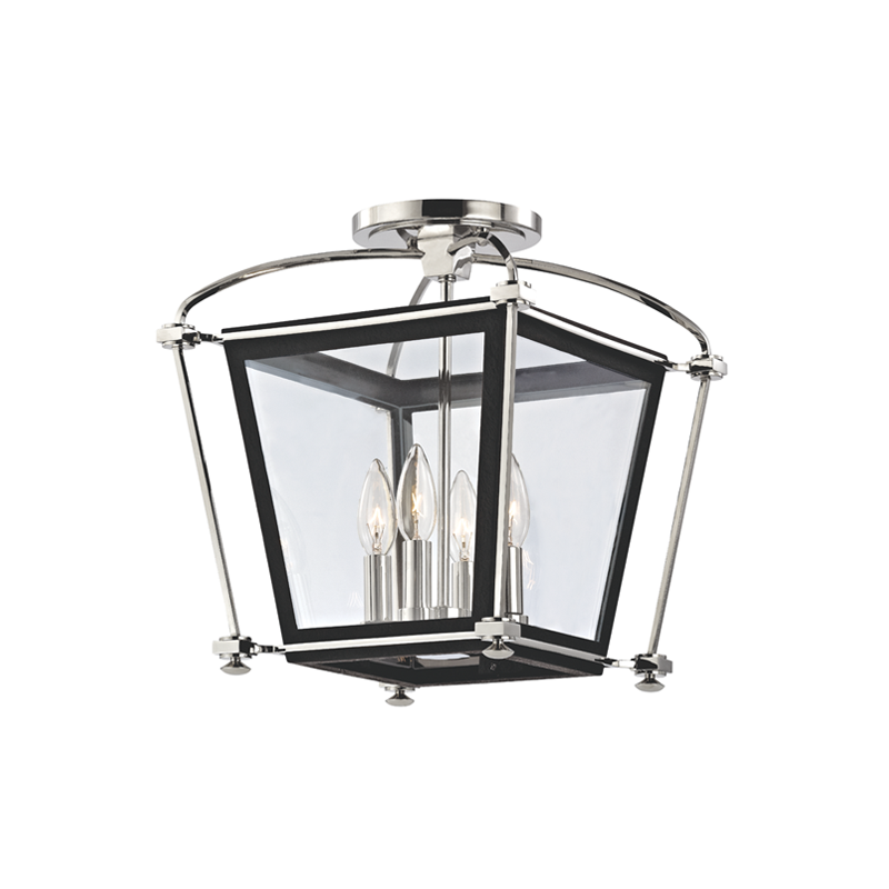 Hollis Semi Flush | Hudson Valley Lighting - 3610-PN