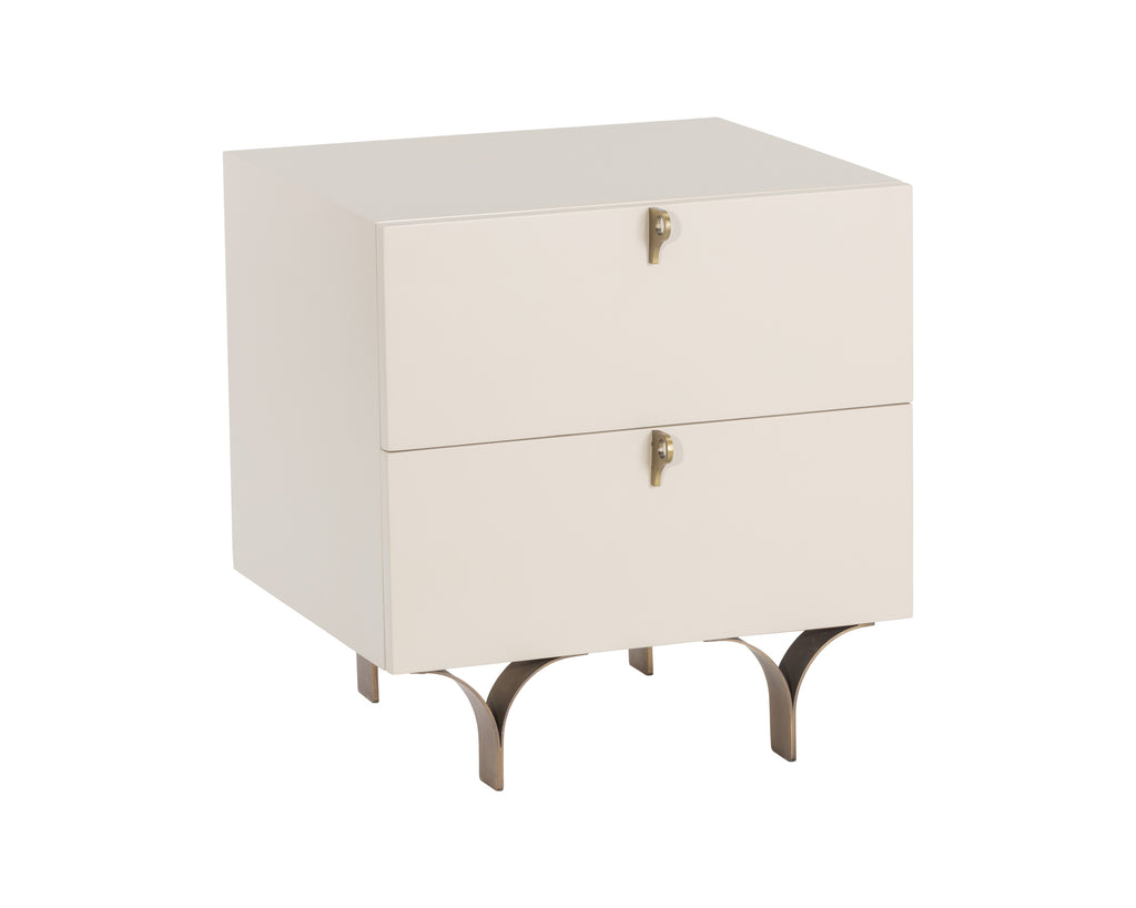 Celine Nightstand - Small - Cream | Sunpan Furniture - 105397