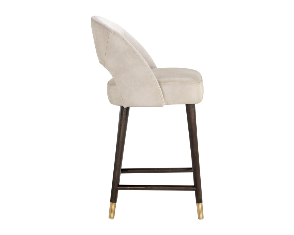 Monae Counter Stool - Bravo Cream / Polo Club Muslin | Sunpan Furniture - 106026