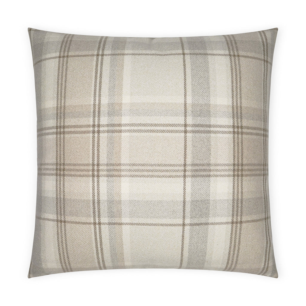 Tartan Decorative Throw Pillow - Buff | DV Kap