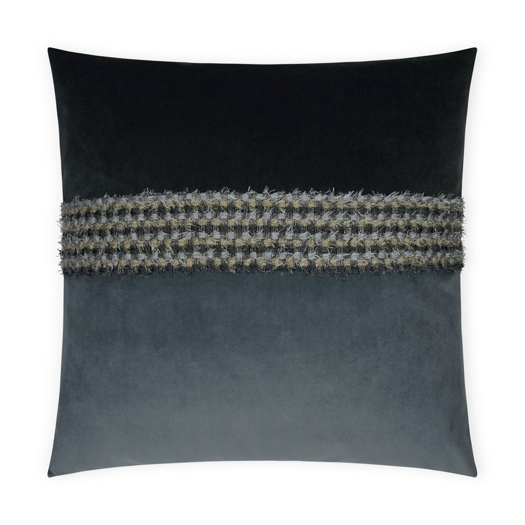 Fuzzy Decorative Throw Pillow - Graphite | DV Kap