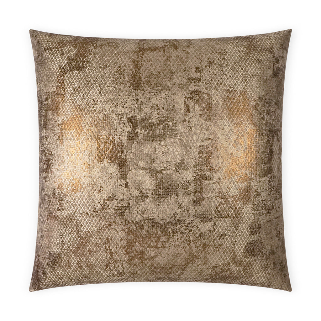 Pitone Decorative Throw Pillow - Bronze | DV Kap