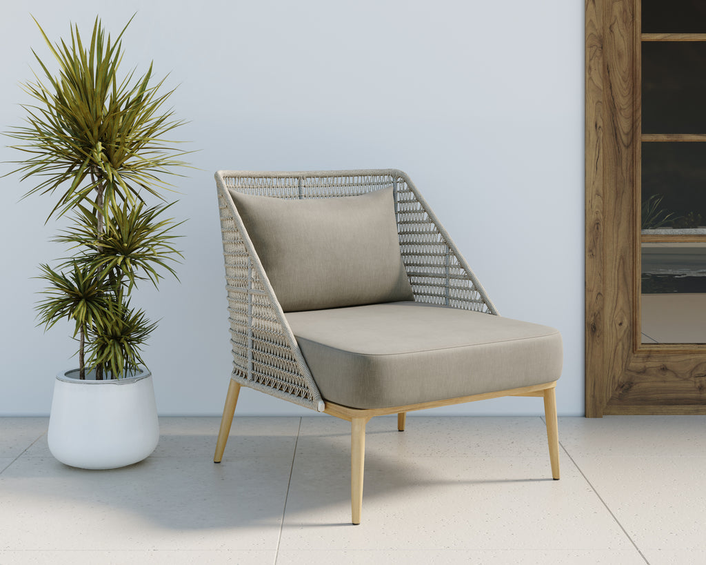 Andria Lounge Chair - Palazzo Taupe | Sunpan Furniture - 109458