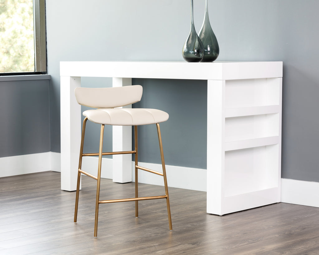 Lorelei Counter Stool - Dillon Cream | Sunpan Furniture - 106017