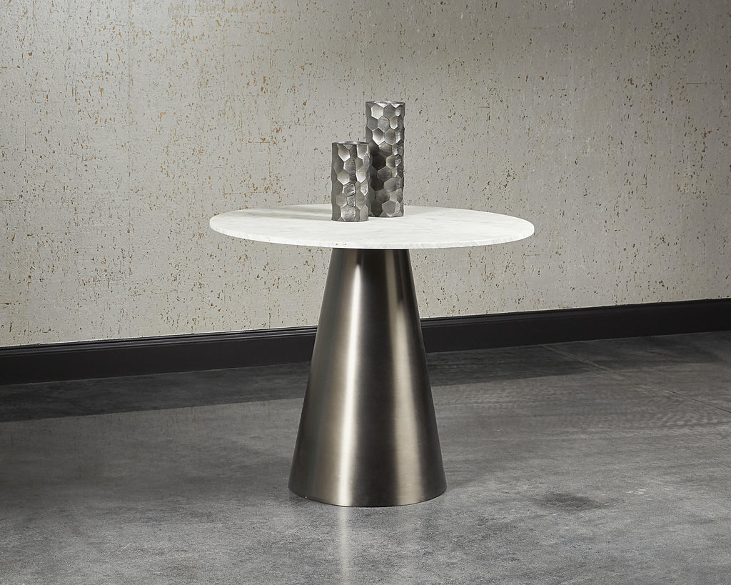 Damon Bistro Table - Gunmetal - 35.5" | Sunpan Furniture - 104425