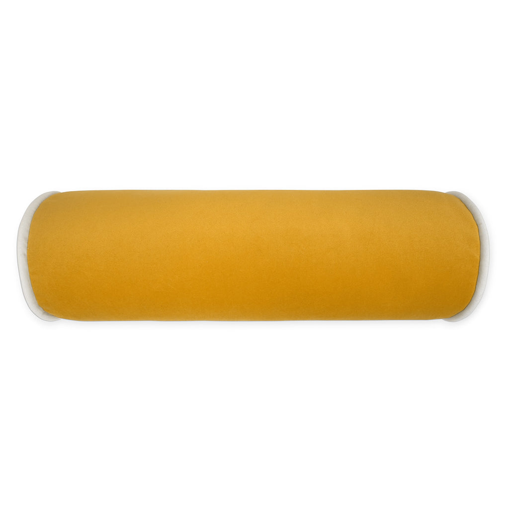 Posh Roll Decorative Throw Pillow - Mustard | DV Kap