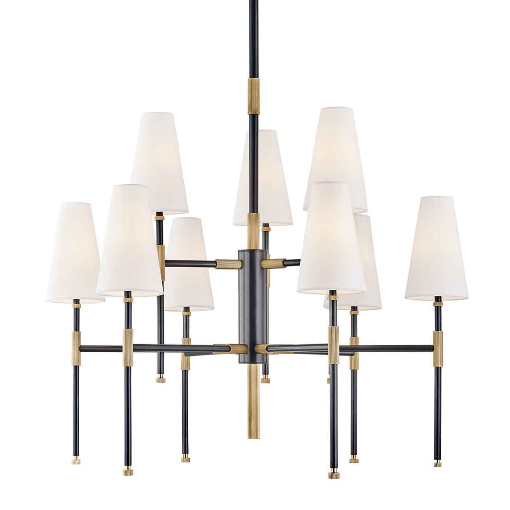 Bowery Chandelier | Hudson Valley Lighting - 3734-AOB