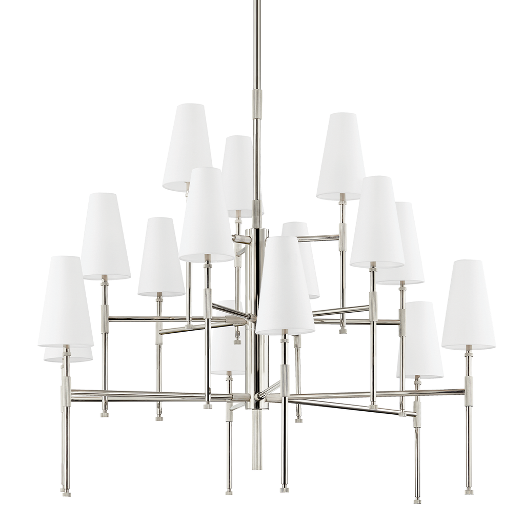 Bowery Chandelier | Hudson Valley Lighting - 3748-PN