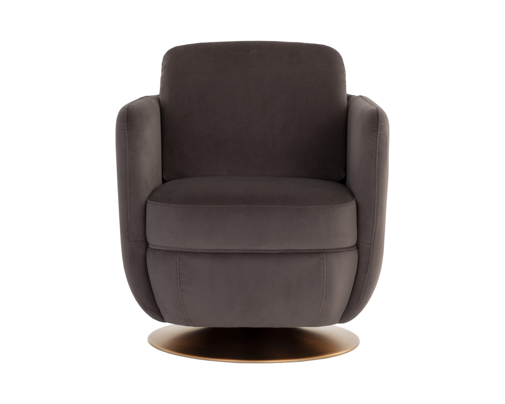 Gilley Swivel Lounge Chair - Meg Ash | Sunpan Furniture - 109311