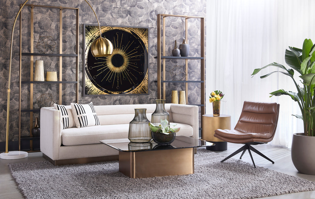 Vern Floor Lamp - Brass | Sunpan Furniture - 106797