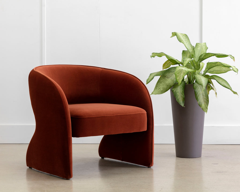 Rosalia Lounge Chair - Meg Rust | Sunpan Furniture - 109583