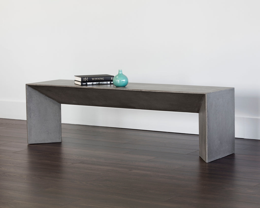 Nomad Bench - Grey | Sunpan Furniture - 102191