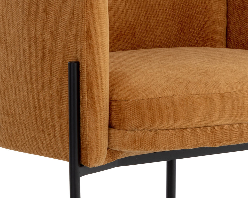 Richie Dining Armchair - Black - Danny Amber | Sunpan Furniture - 108859