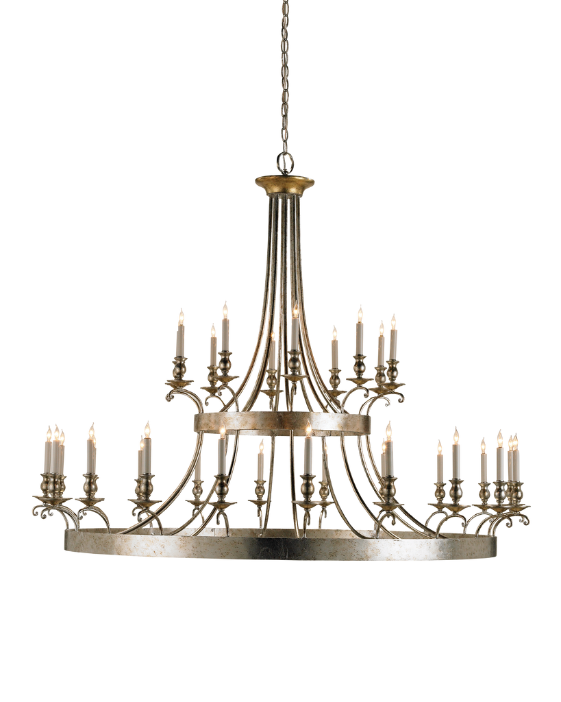 Currey & Co Lodestar Silver Chandelier | 9582