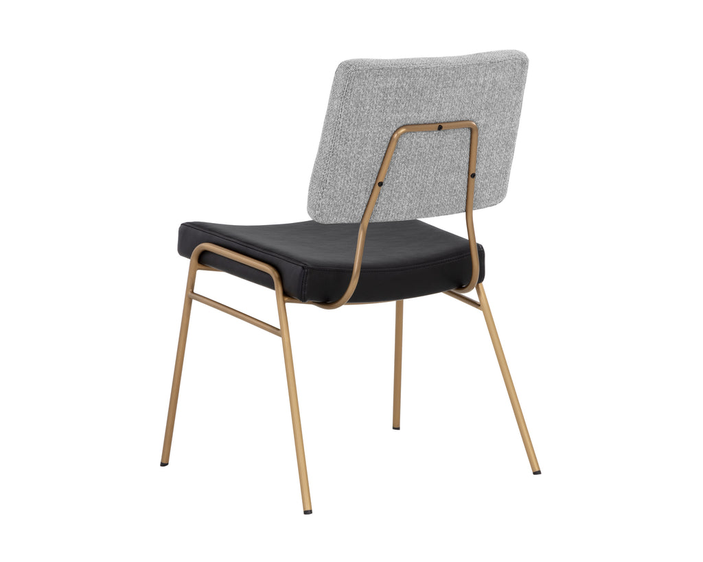 Brinley Dining Chair - Gold - Nightfall Black / Chacha Grey | Sunpan Furniture - 108903