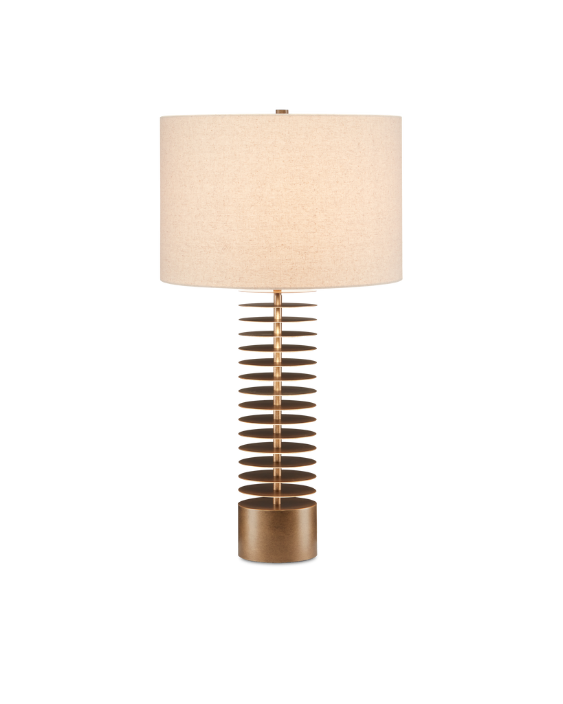 Currey & Co Walwyn Brass Table Lamp | 6000-0720