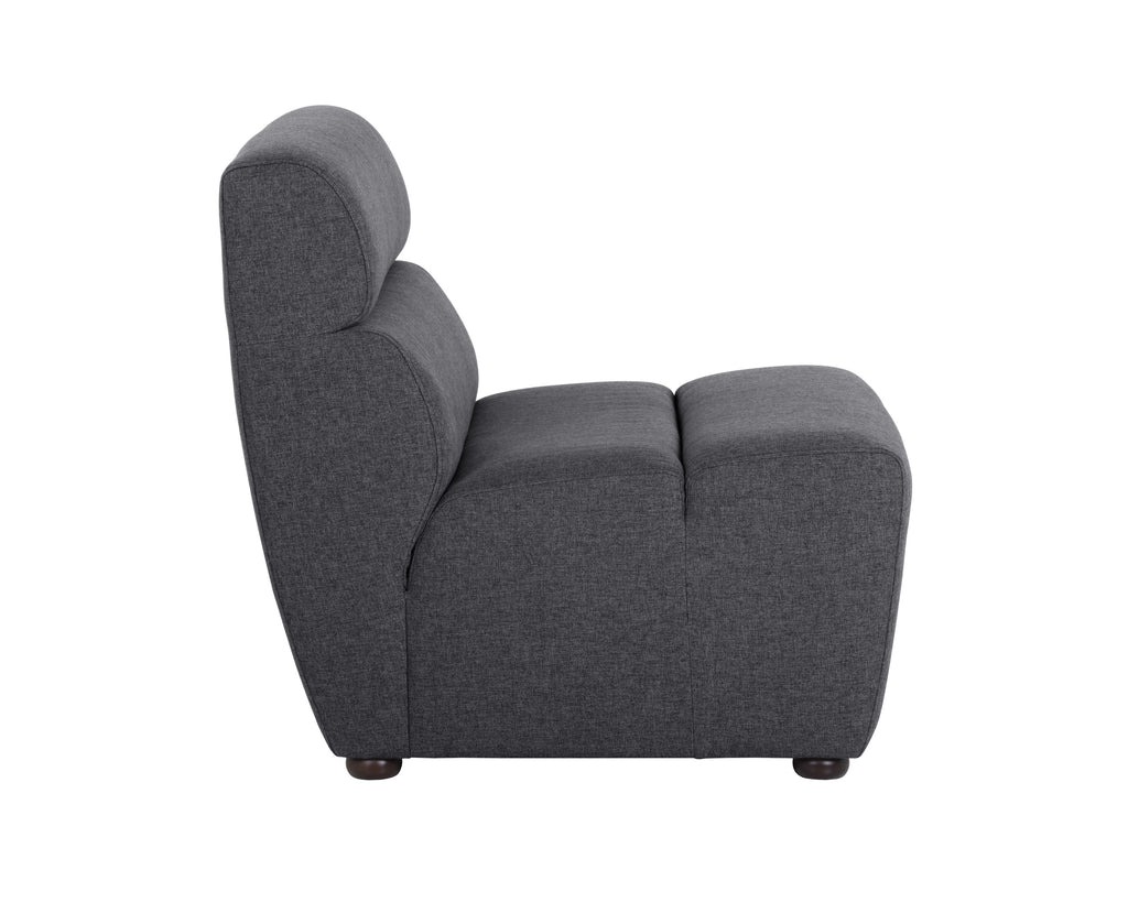 Cornell Modular - Armless Chair - Polo Club Kohl Grey | Sunpan Furniture - 103503