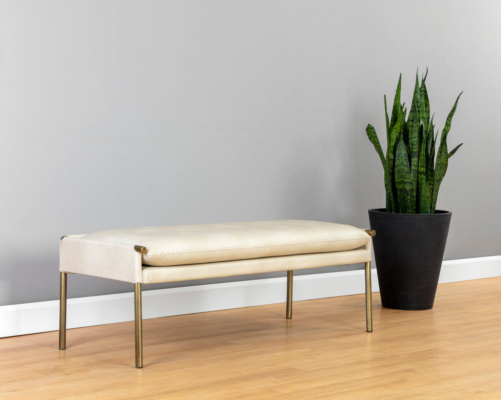 Bellevue Bench - Bravo Cream | Sunpan Furniture - 106186