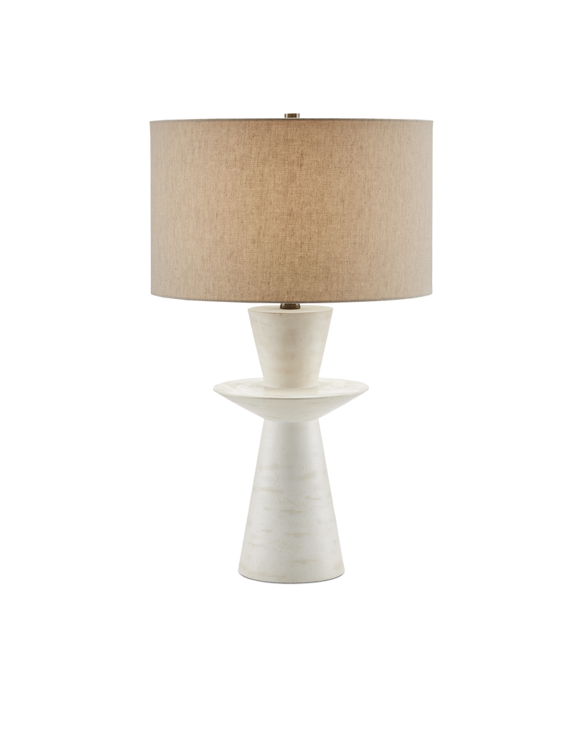 Currey & Co Cantata White Table Lamp | 6000-0804