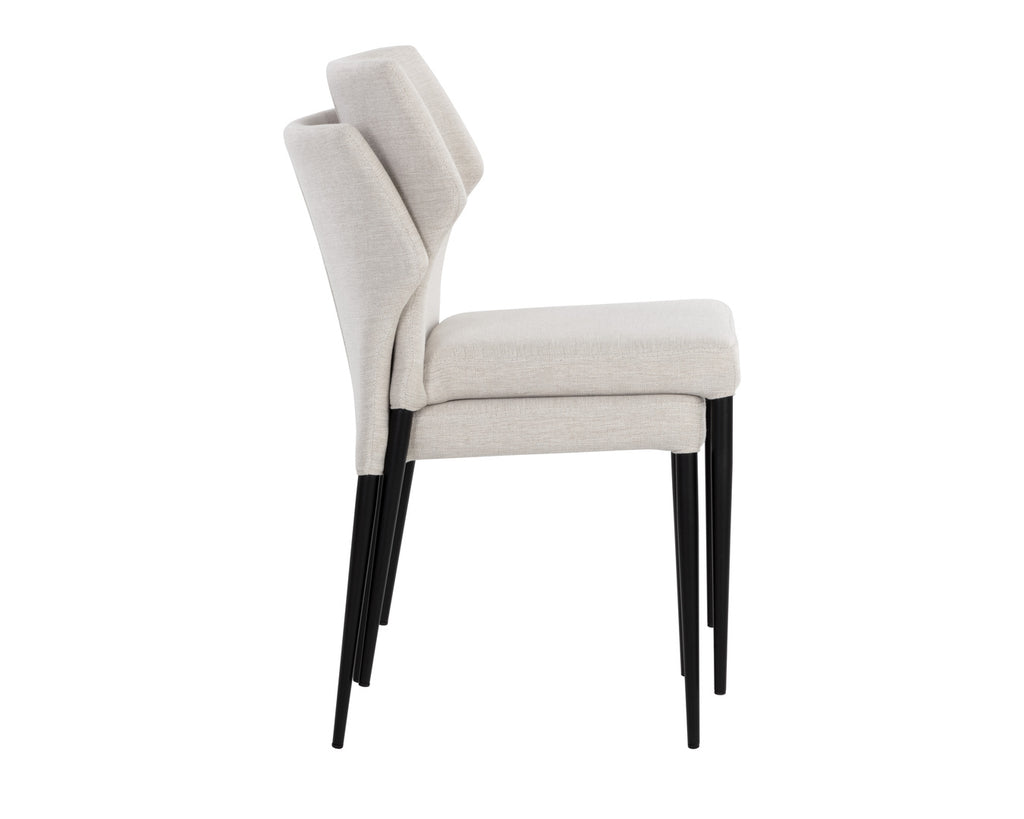 James Stackable Dining Chair - City Beige | Sunpan Furniture - 107682