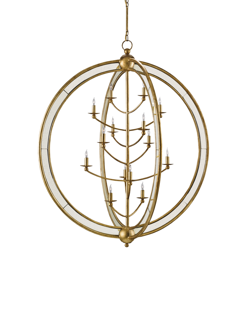 Currey & Co Aphrodite Gold Orb Chandelier | 9236