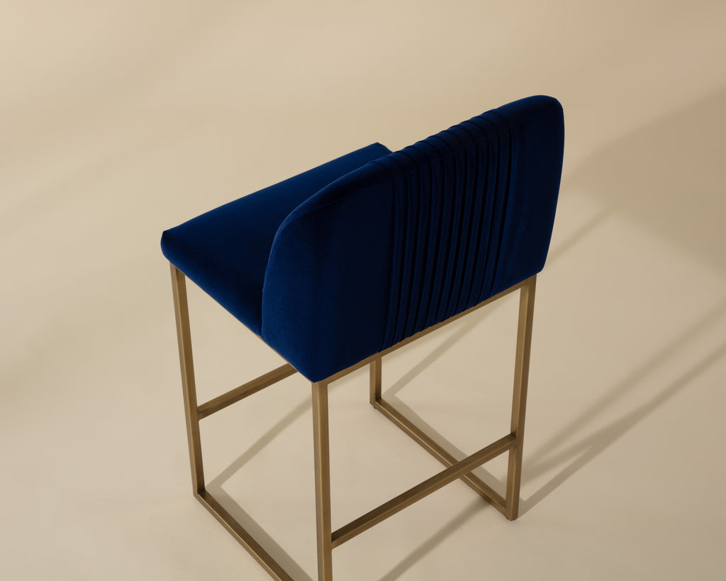 Nevin Counter Stool - Sapphire Blue | Sunpan Furniture - 105087