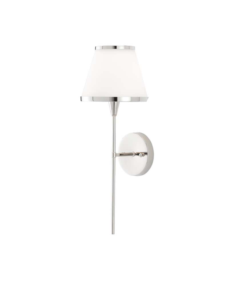 Currey & Co Brimsley Nickel Wall Sconce | 5800-0002