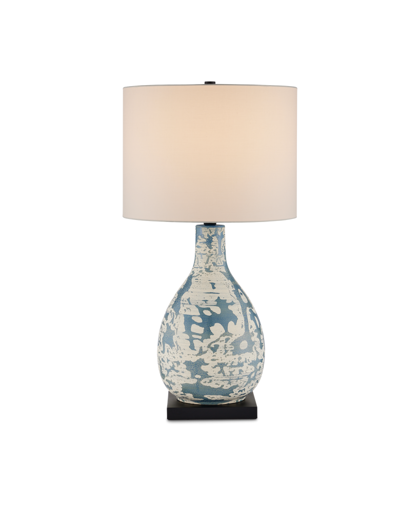 Currey & Co Ostracon Blue Table Lamp | 6000-0674