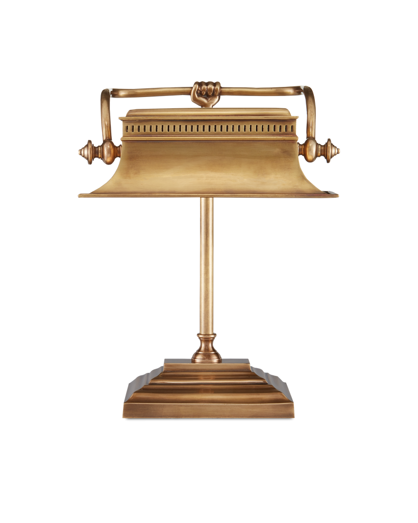 Currey & Co Malvasia Brass Desk Lamp | 6000-0758