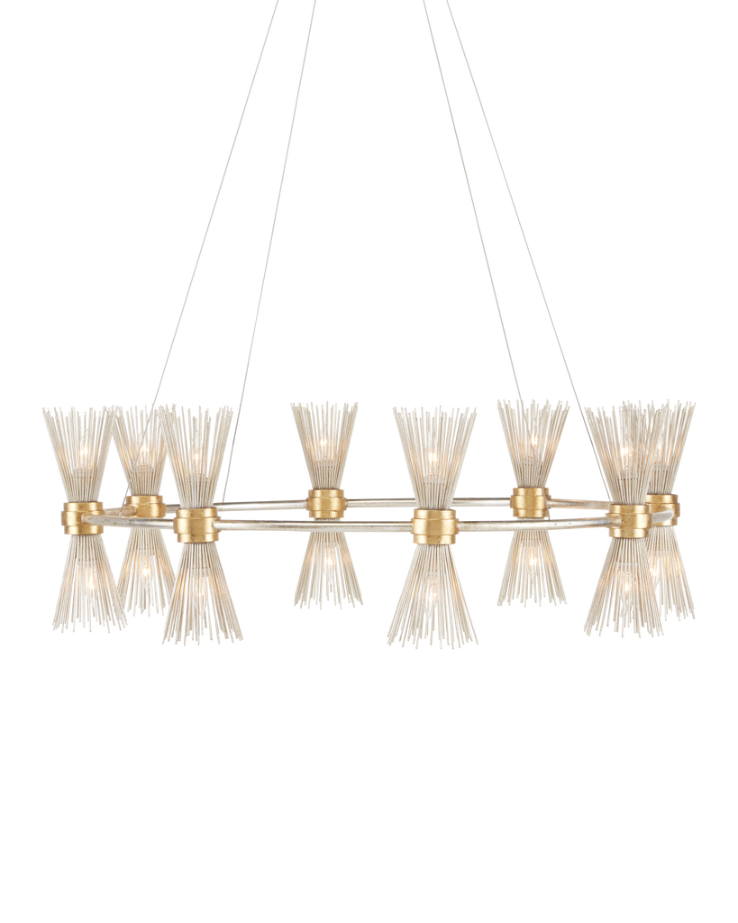 Currey & Co Novatude Gold & Silver Chandelier | 9000-0842