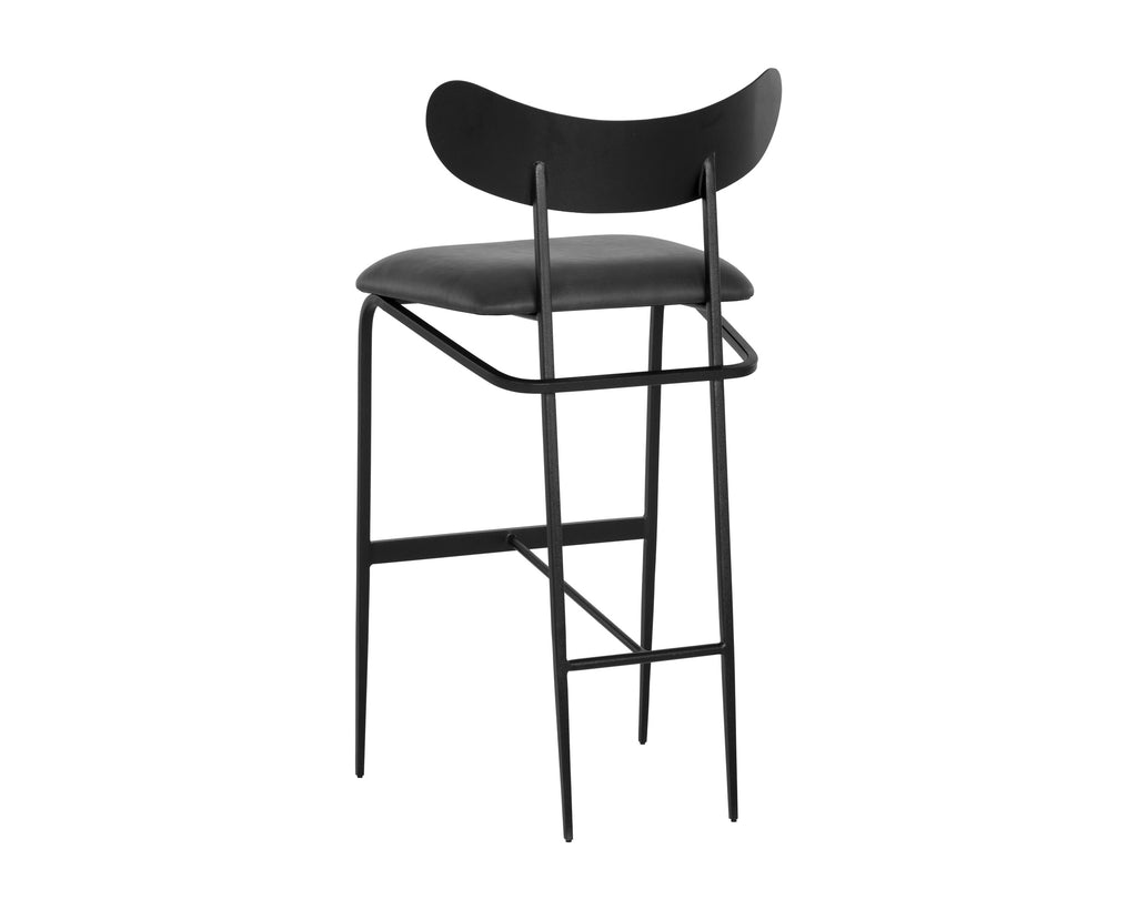 Gibbons Barstool - Black - Bravo Portabella | Sunpan Furniture - 107063