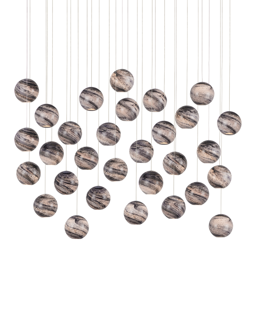 Currey & Co Palatino 30-Light Linear Multi-Drop Pendant | 9000-1010