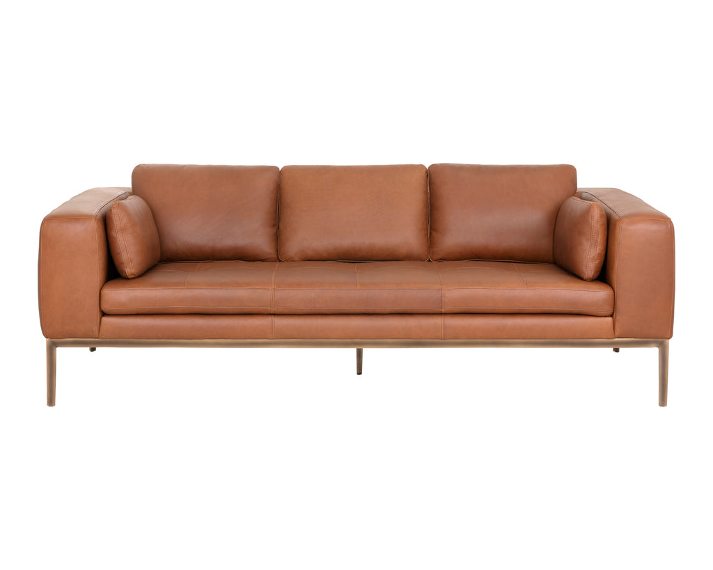 Burr Sofa - Behike Saddle Leather | Sunpan Furniture - 106139