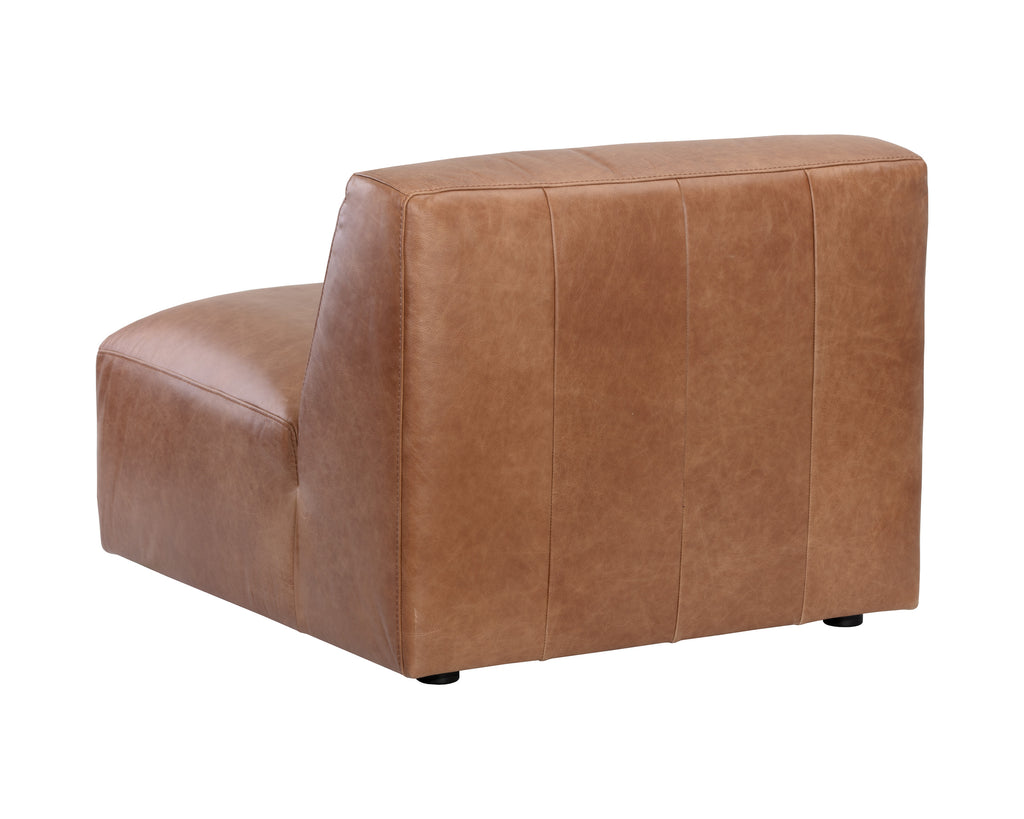 Watson Modular - Armless Chair - Marseille Camel Leather | Sunpan Furniture - 106176