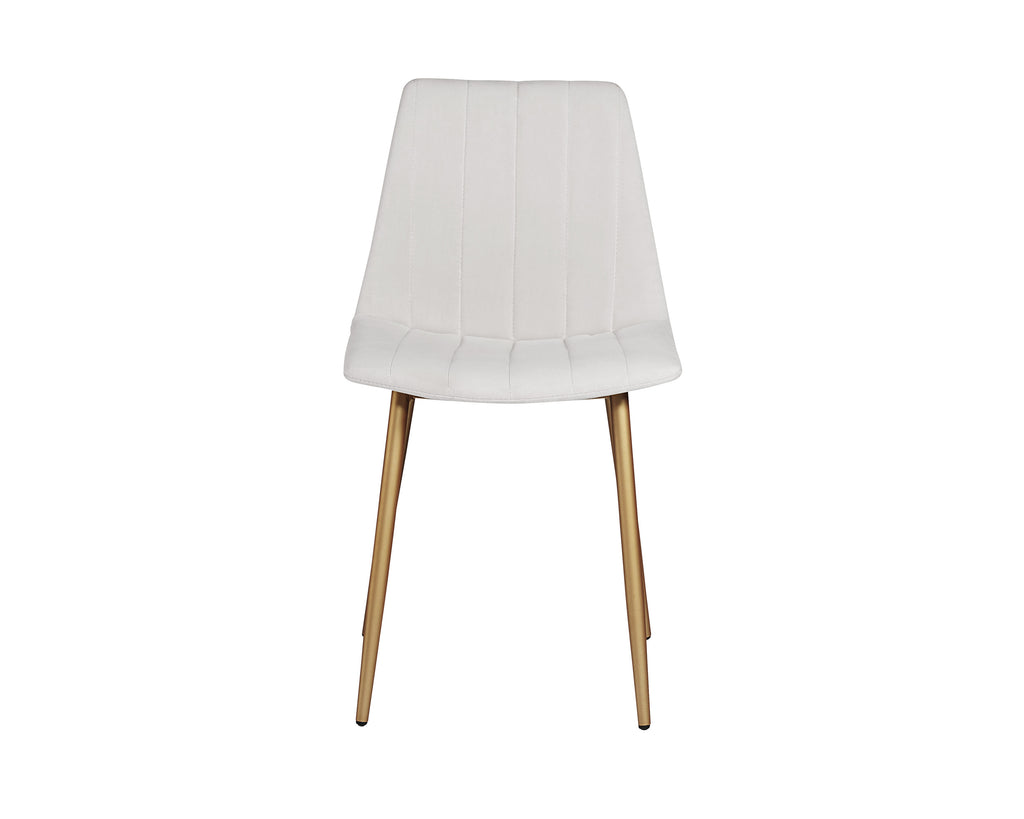 Drew Dining Chair - Champagne Gold - Antonio Linen | Sunpan Furniture - 104217