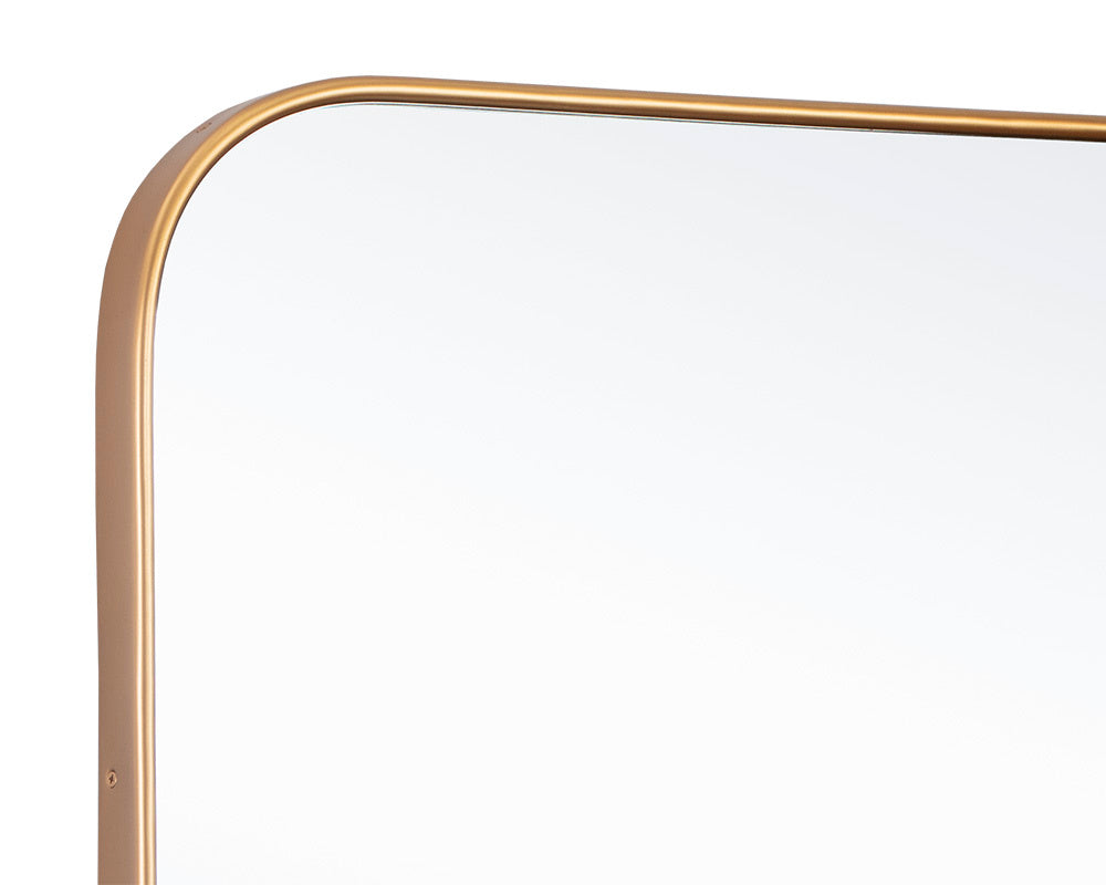 Calabasas Wall Mirror - Brass | Sunpan Furniture - 109069