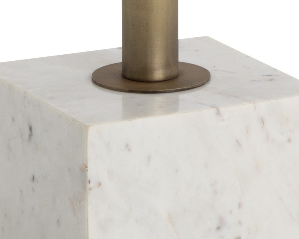 Kata Bar Table - White Marble | Sunpan Furniture - 109641