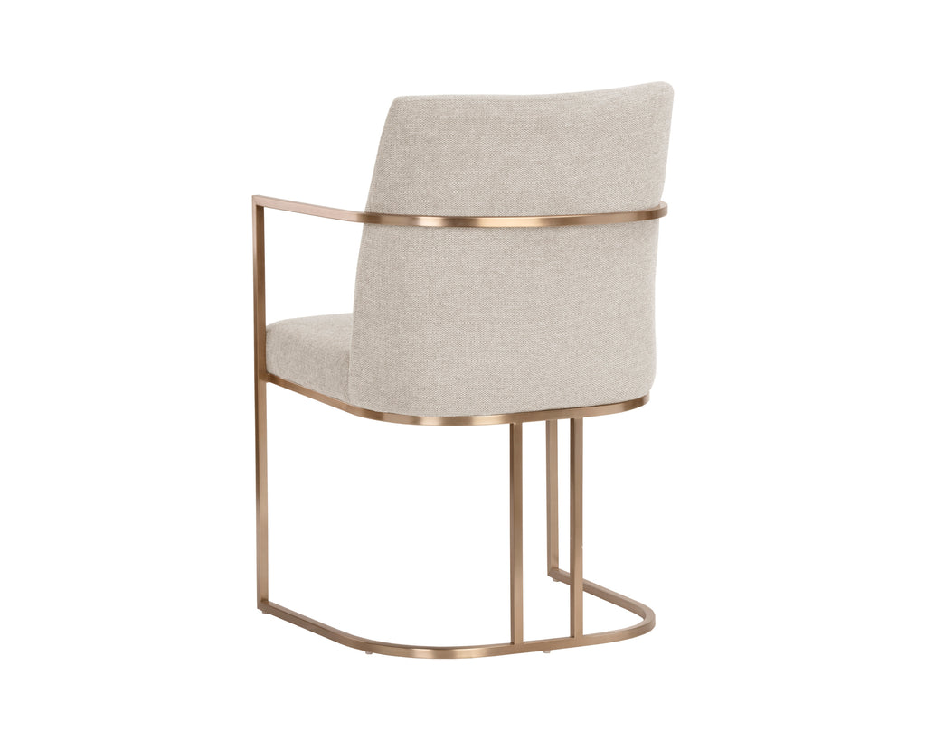 Rayla Dining Armchair - Belfast Oatmeal | Sunpan Furniture - 106727